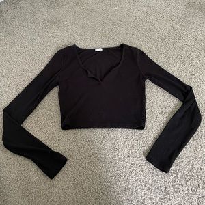 Cropped Long Sleeve Shirt